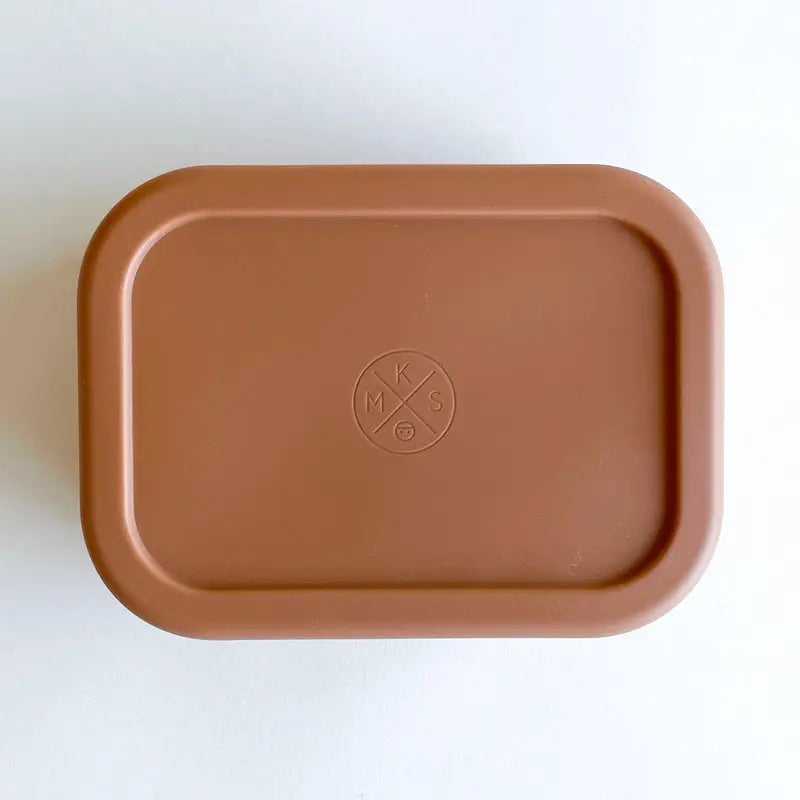 Silicone Bento Lunch & Snack Box for kids & adults Terracotta - MKS Miminoo