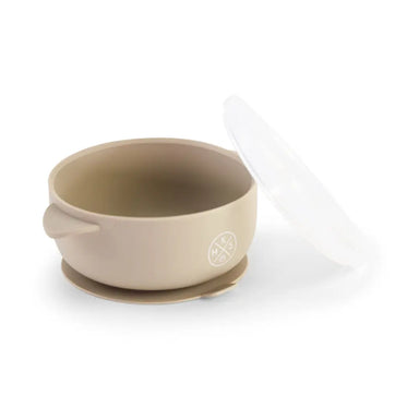 Silicone Bowl with lid - Beige - MKS Miminoo