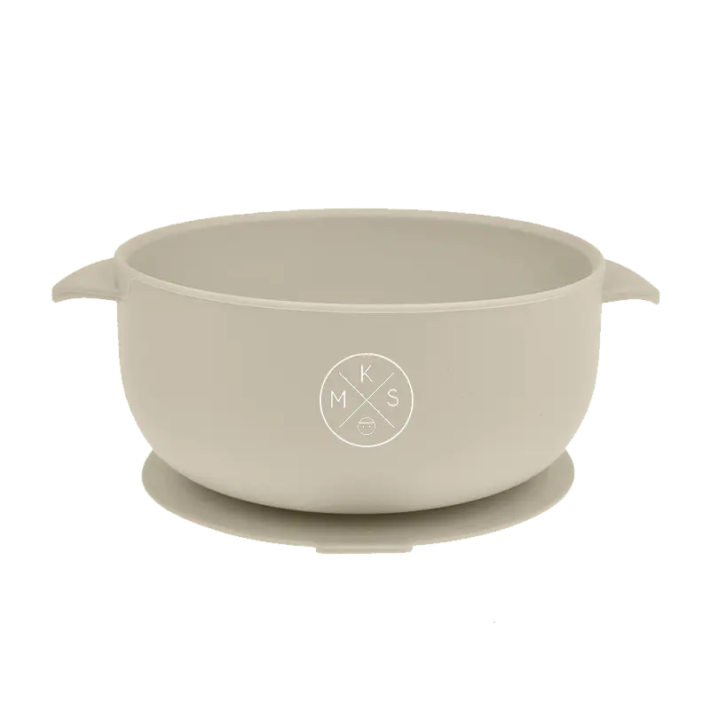 Silicone Bowl with lid - Beige - MKS Miminoo