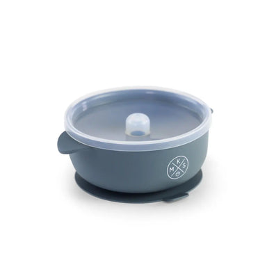 Silicone Bowl with lid - Charcoal - MKS Miminoo