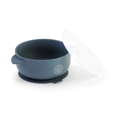 Silicone Bowl with lid - Charcoal - MKS Miminoo