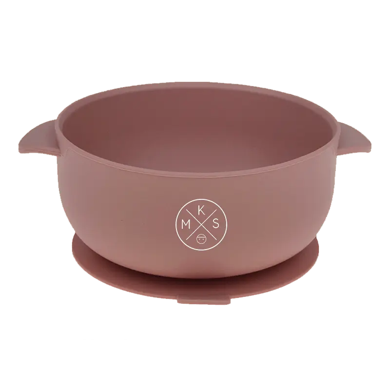Silicone Bowl with lid - Dusty Pink - MKS Miminoo