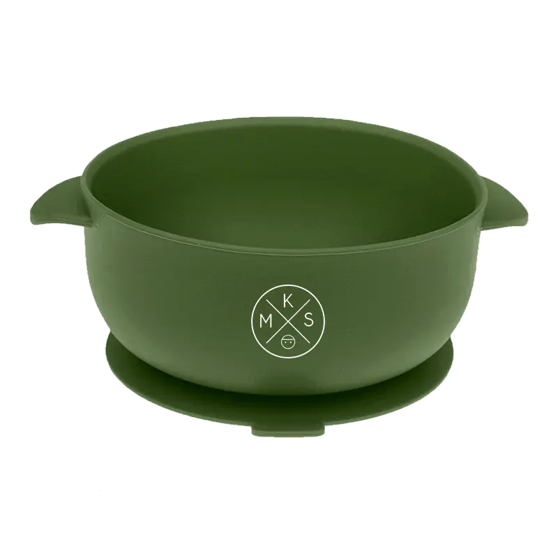 Silicone Bowl with lid - Forest Green - MKS Miminoo