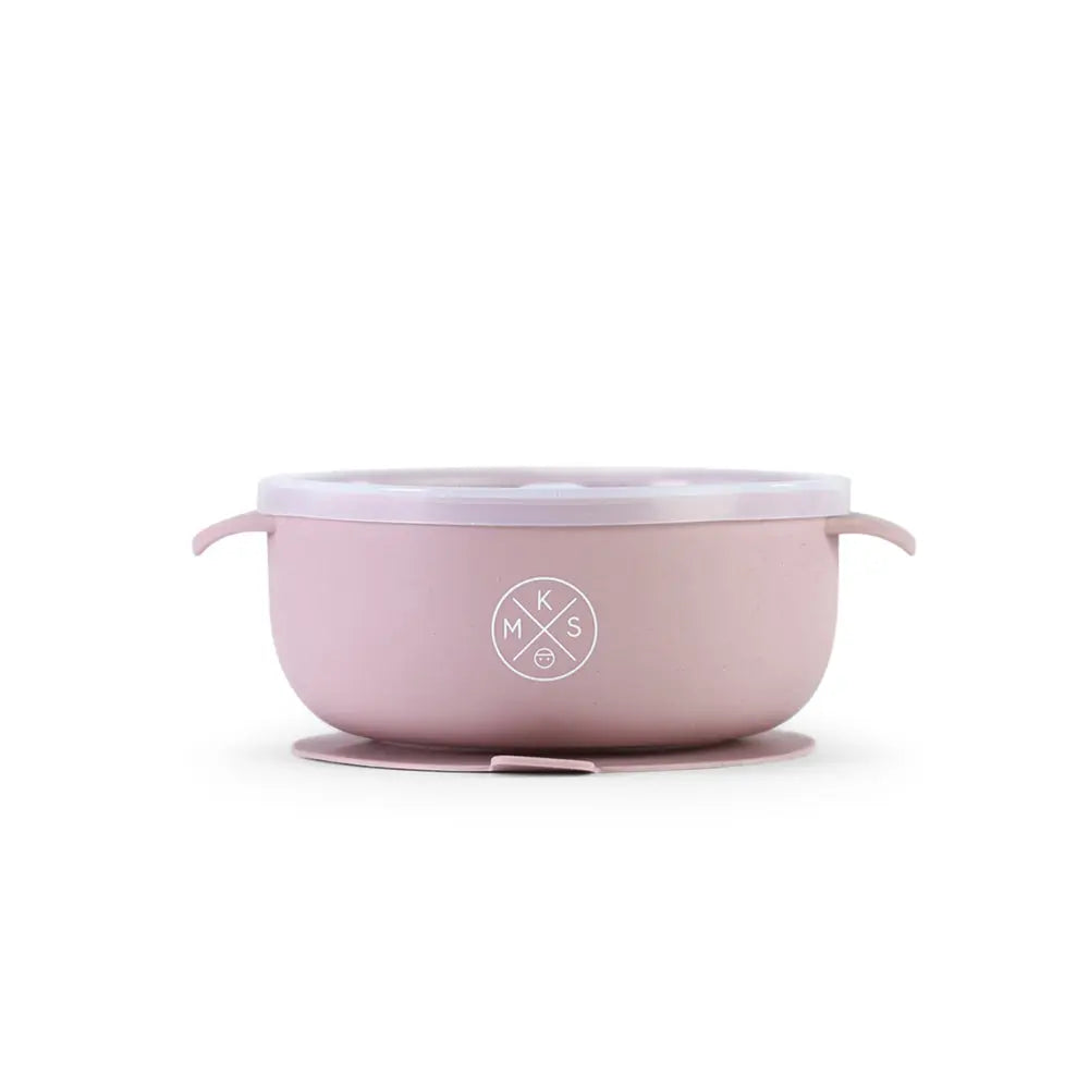Silicone Bowl with lid - Lilac - MKS Miminoo