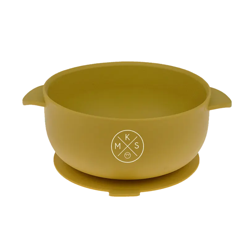 Silicone Bowl with lid - Mustard - MKS Miminoo