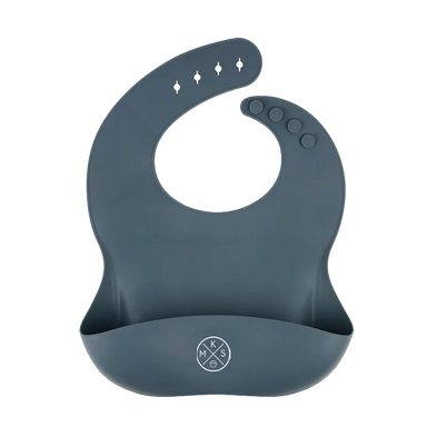 Silicone Pocket Bib in Grey A BIB by MKS Unbreakable, durable and low maintenance dinnerware by MKS Distribution LLC Gilbert Phoenix USA. Modern trendy minimalist design.