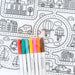 Silicone Reusable Coloring Mat & Markers Set - Roadmap - MKS Miminoo