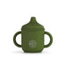 Silicone Sippy Cup with lid and handles Army Green - MKS Miminoo