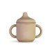 Silicone Sippy Cup with lid and handles Beige - MKS Miminoo
