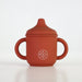 Silicone Sippy Cup with lid and handles Red Brick for little boys and girls  MKS Miminoo Arizona Unbreakable durable dinnerware for kids