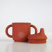 Silicone Sippy Cup with lid and handles Red Brick for little boys and girls  MKS Miminoo Arizona Unbreakable durable dinnerware for kids