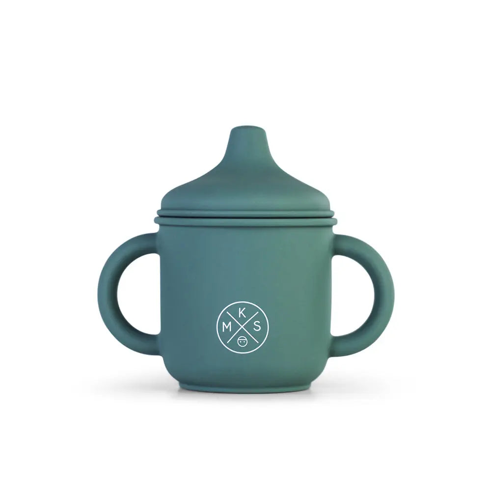 Silicone Sippy Cup with lid and handles Duck - MKS Miminoo