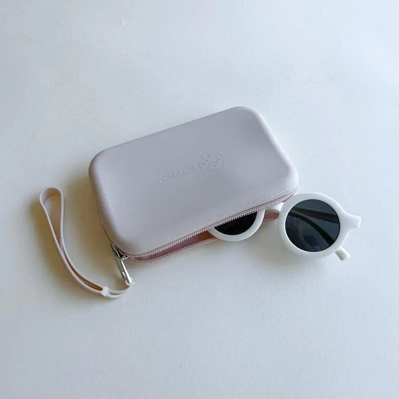 Silicone Waterproof Multipurpose Purse & Sunglasses Case Beige - MKS Miminoo