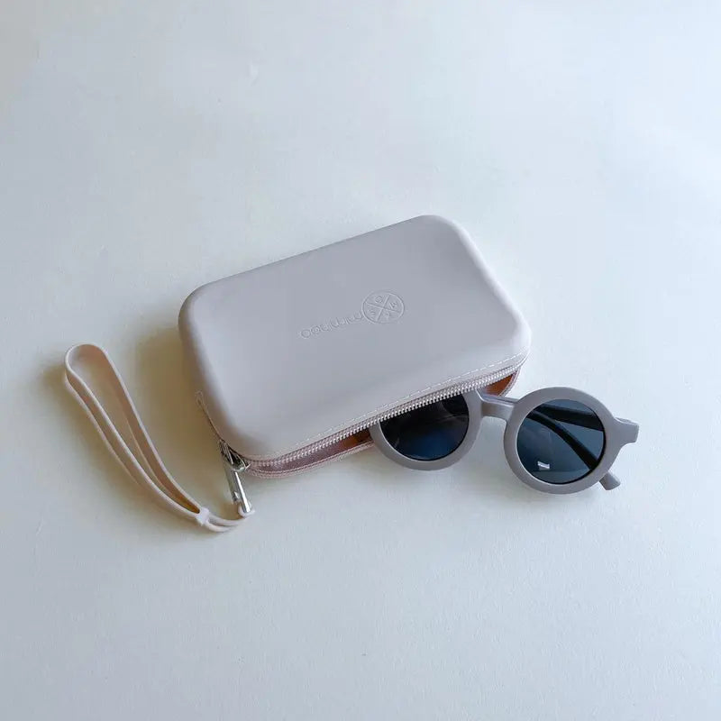 Silicone Waterproof Multipurpose Purse & Sunglasses Case Beige - MKS Miminoo