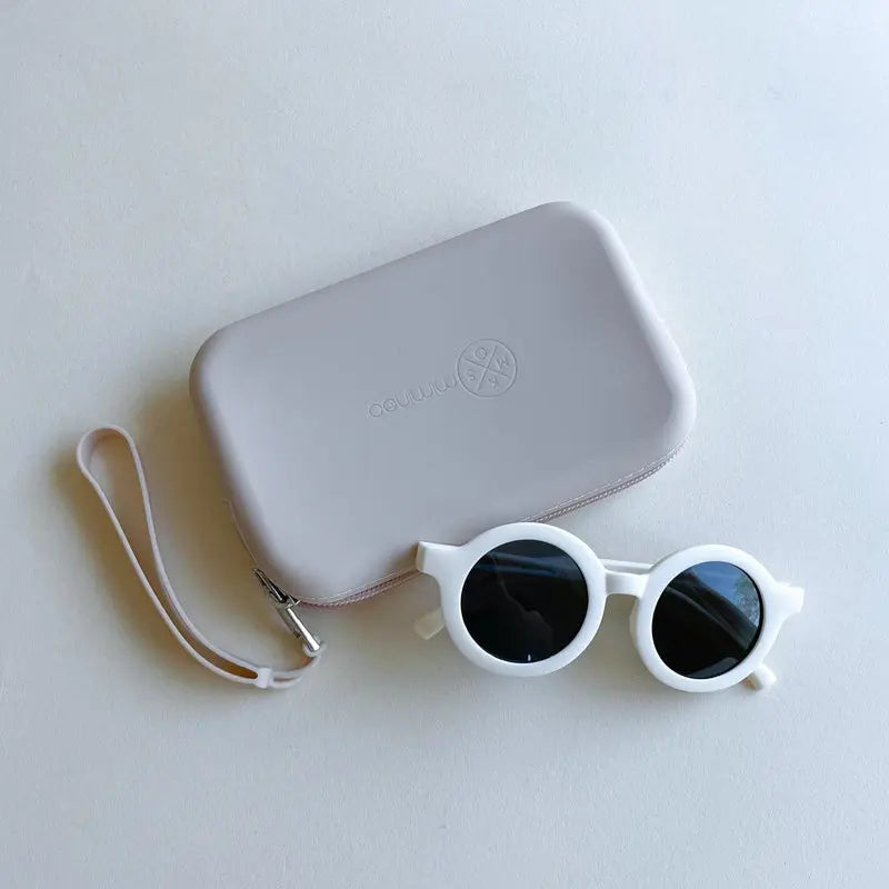 Silicone Waterproof Multipurpose Purse & Sunglasses Case Beige - MKS Miminoo