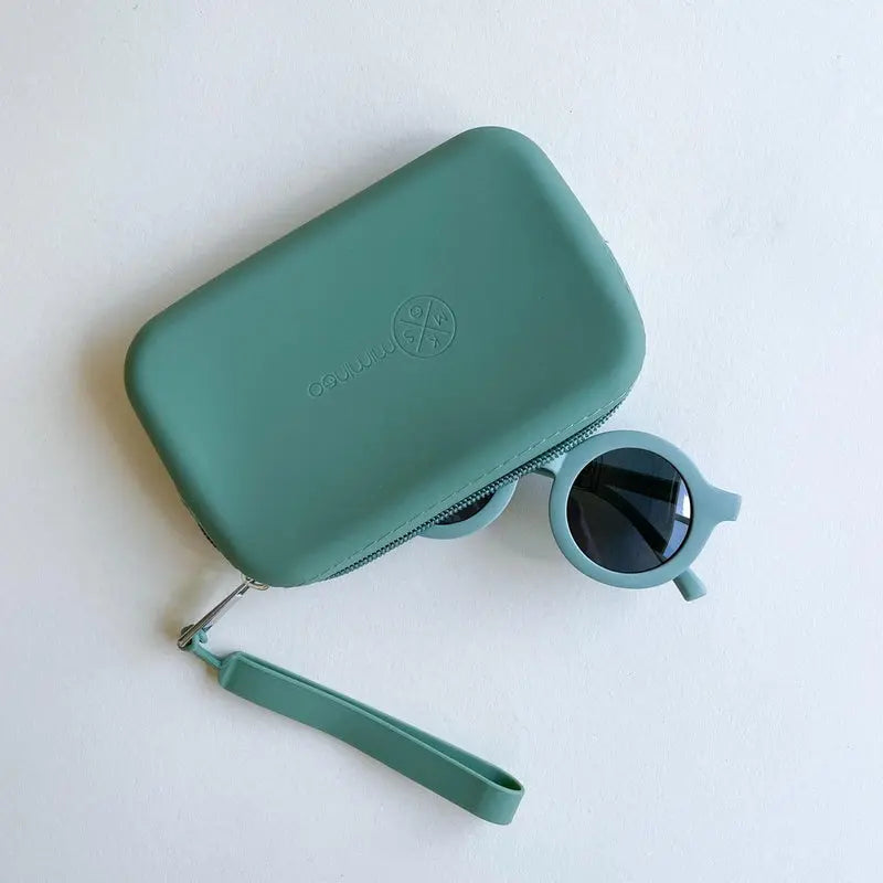 Silicone Waterproof Multipurpose Purse & Sunglasses Case Sage - MKS Miminoo