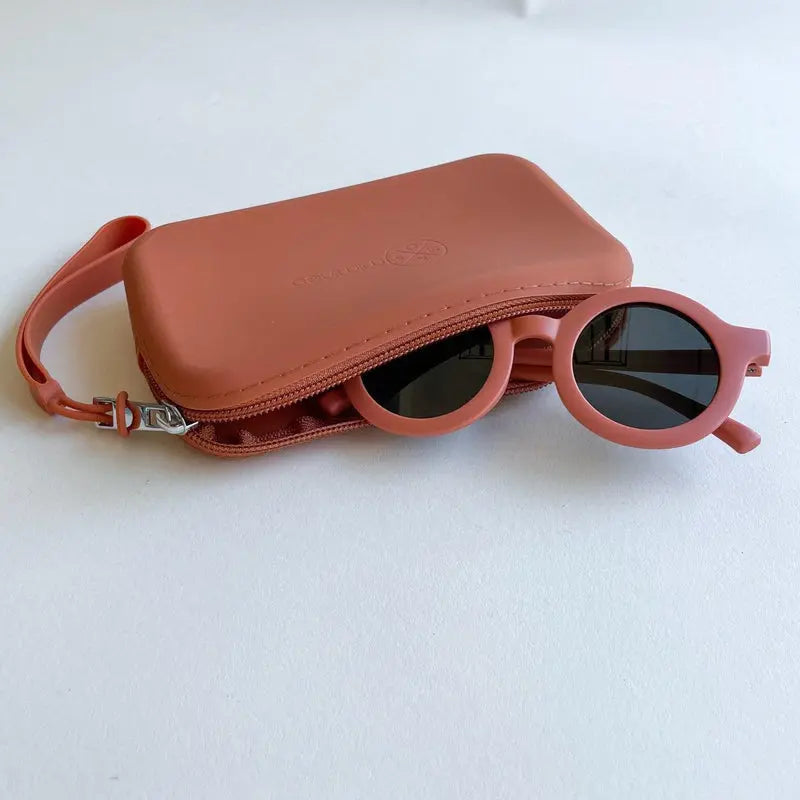 Silicone Waterproof Multipurpose Purse & Sunglasses Case Terracotta - MKS Miminoo