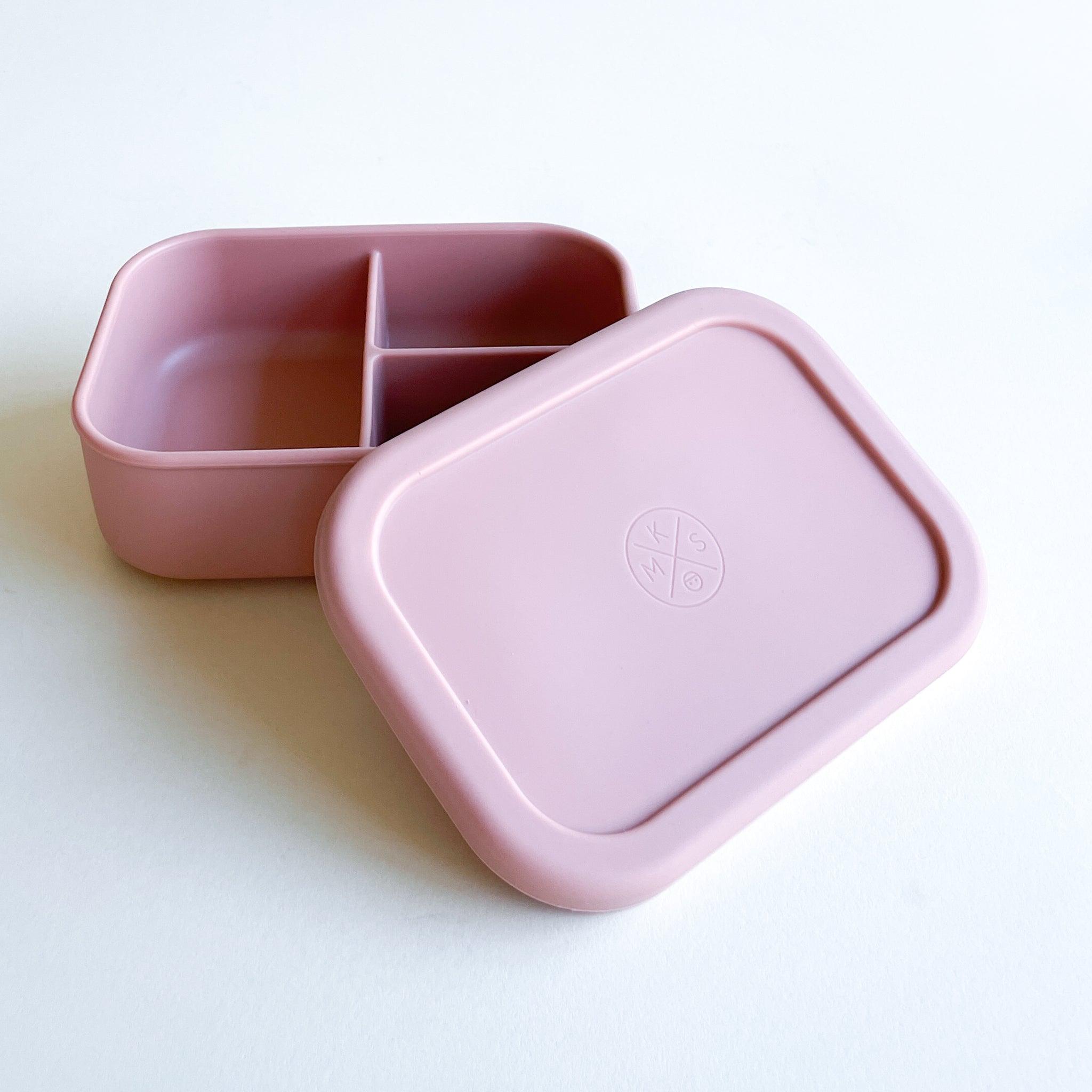 Silicone Bento Lunch & Snack Box for kids & adults Nude Pink