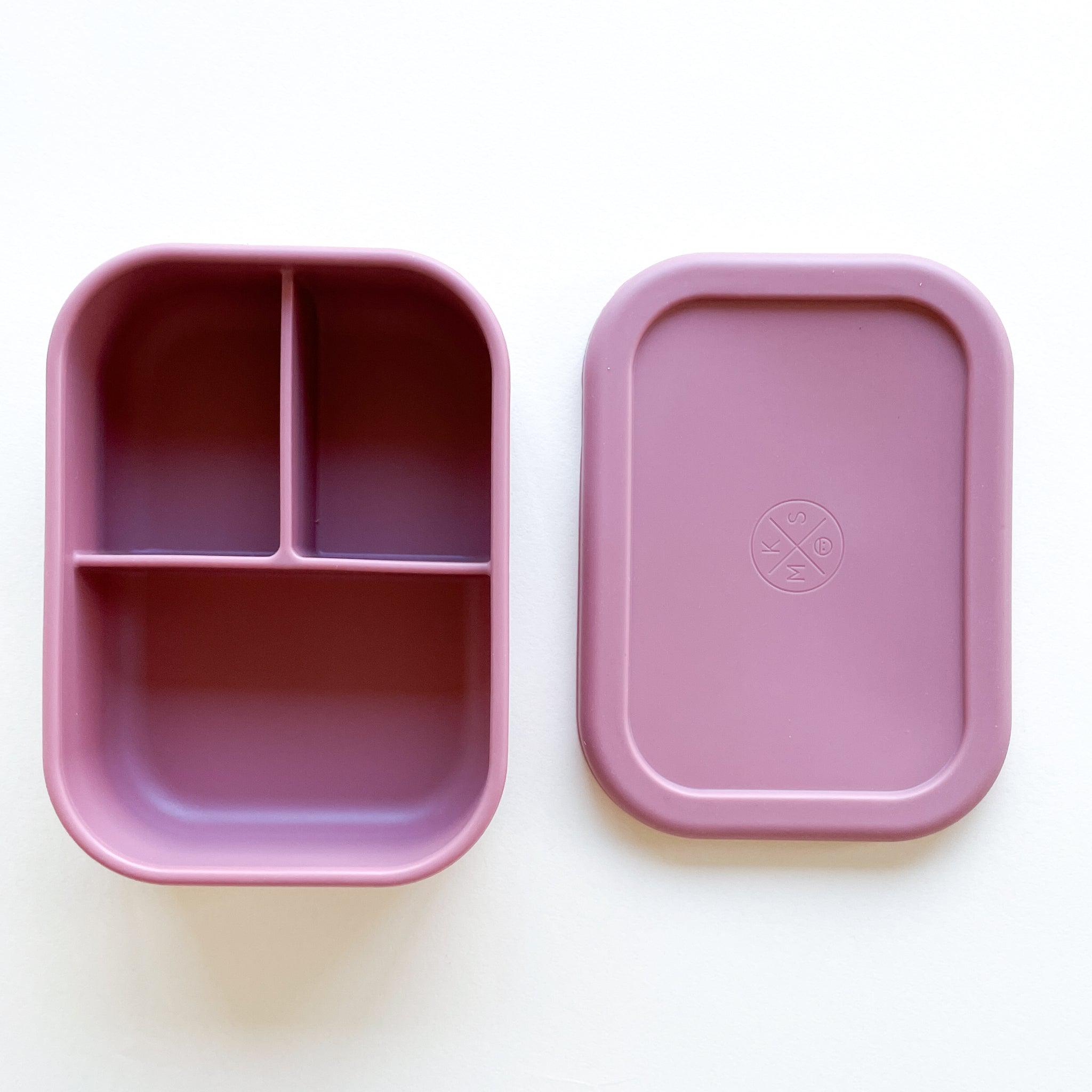 Silicone Bento Lunch & Snack Box for kids adults Nude Pink MKS Miminoo