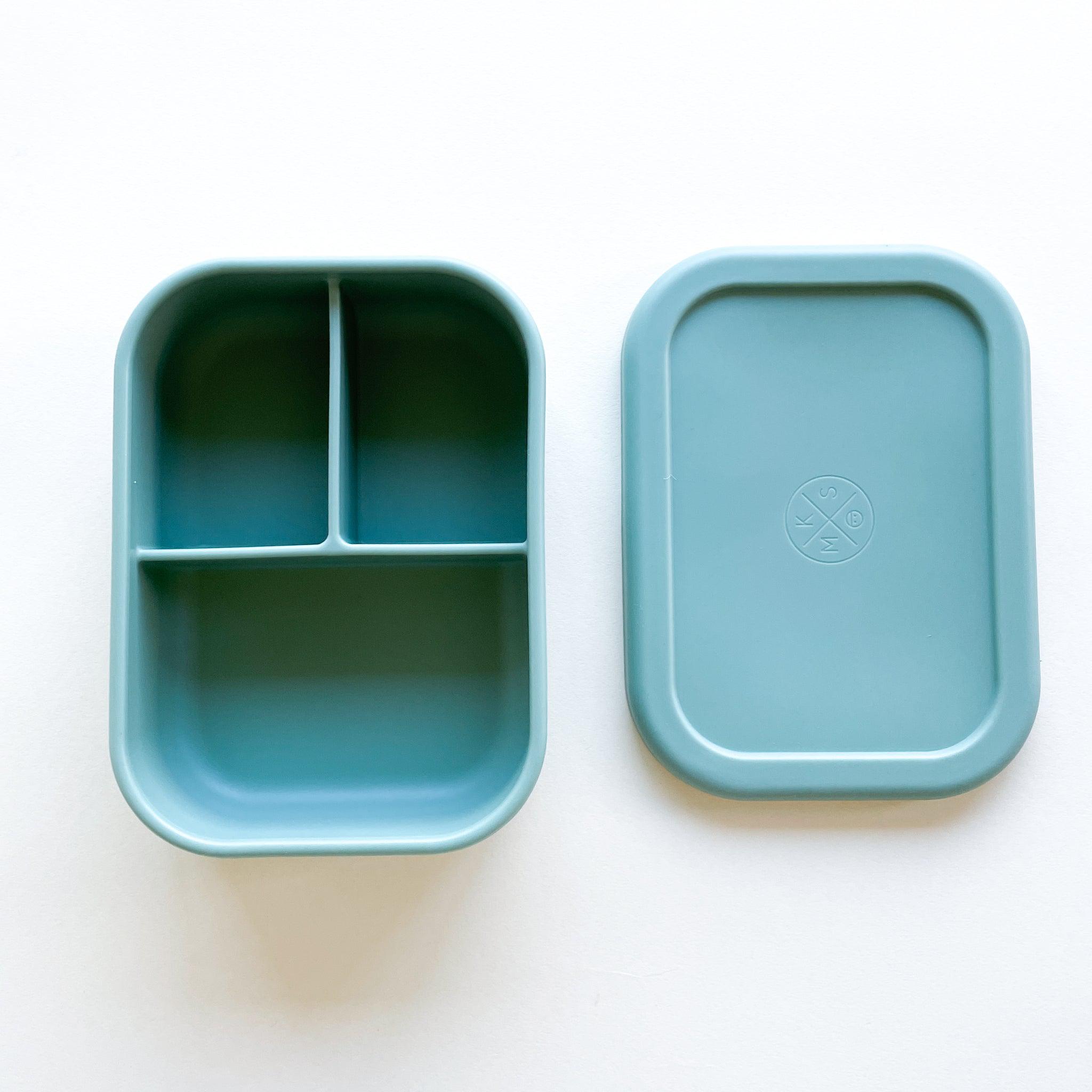 Silicone Bento Lunch & Snack Box for kids & adults Sage