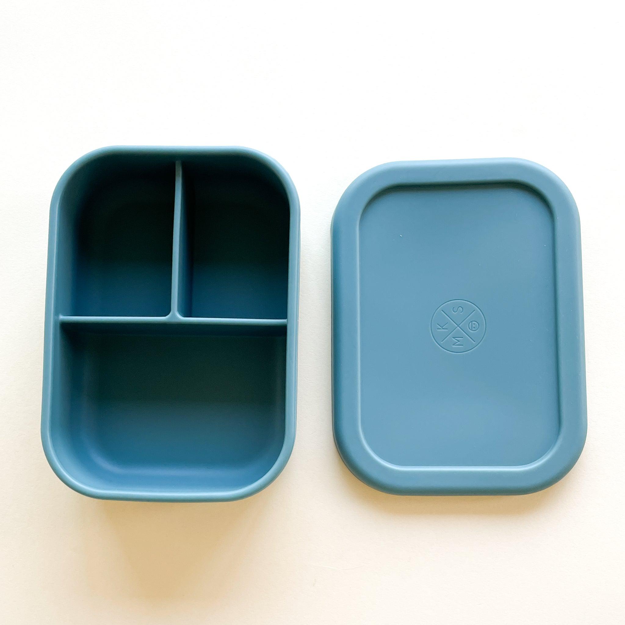 Silicone Bento Lunch & Snack Box for kids & adults Teal
