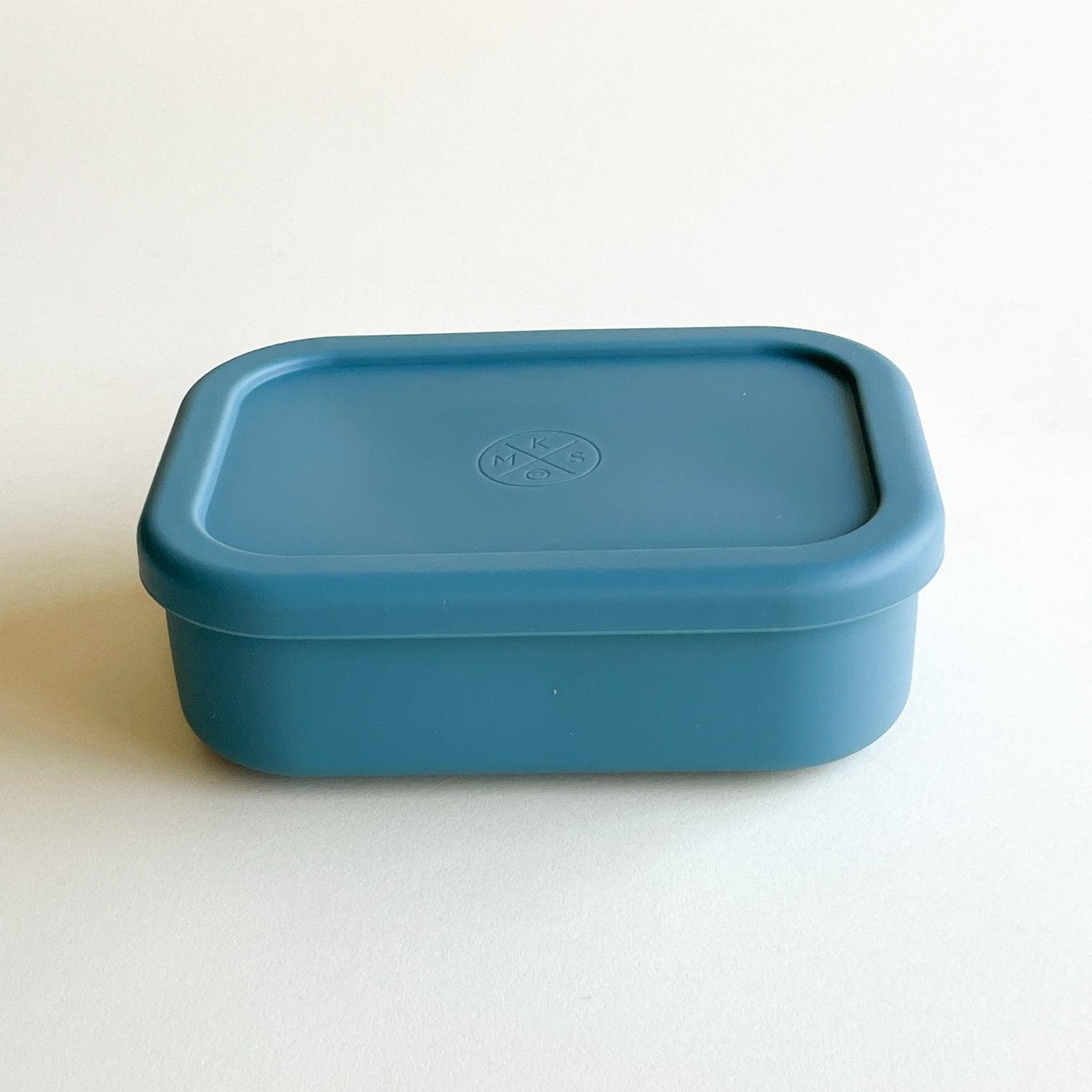 Silicone Bento Lunch & Snack Box for kids adults Teal MKS Miminoo