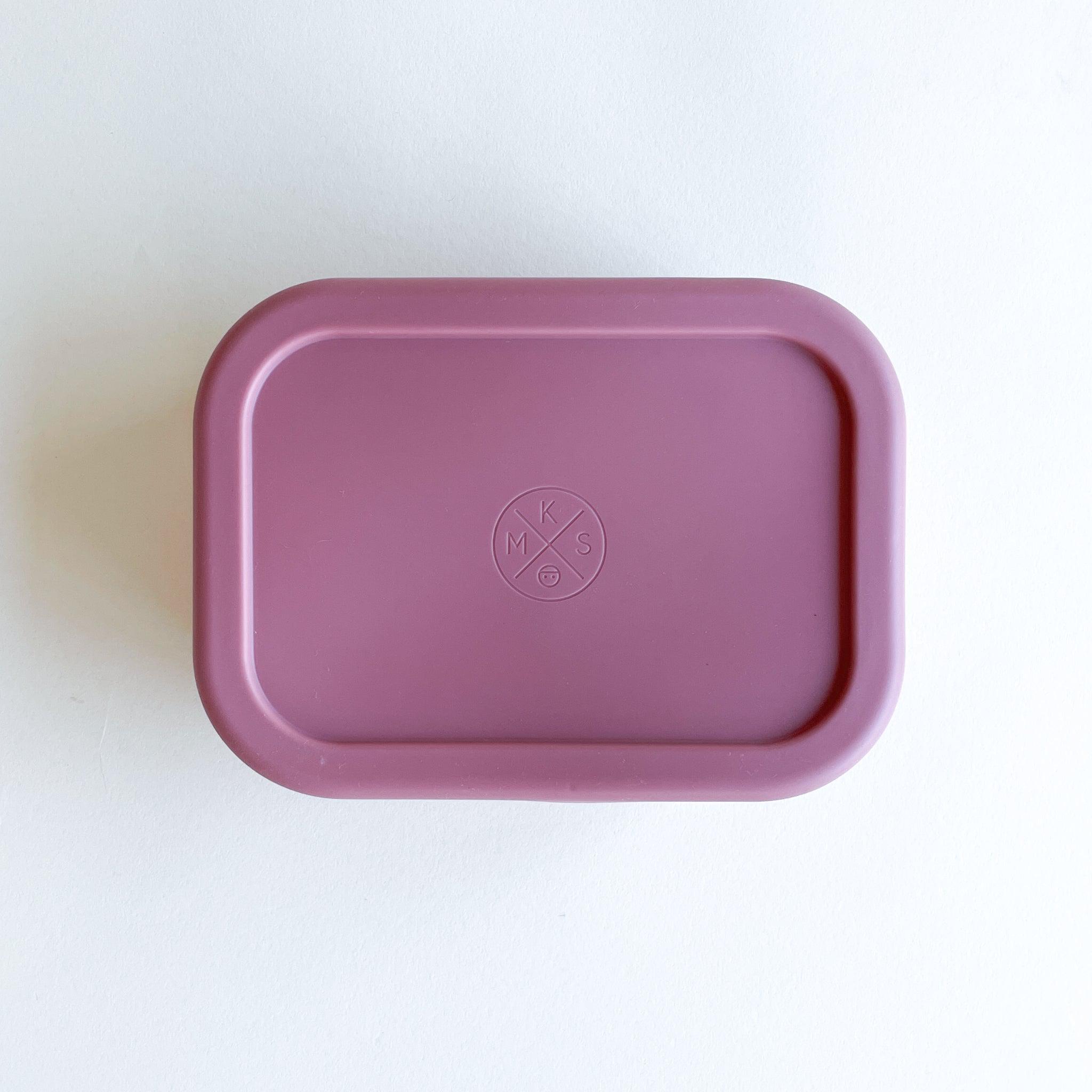 Silicone Bento Lunch & Snack Box for kids & adults Desert Rose