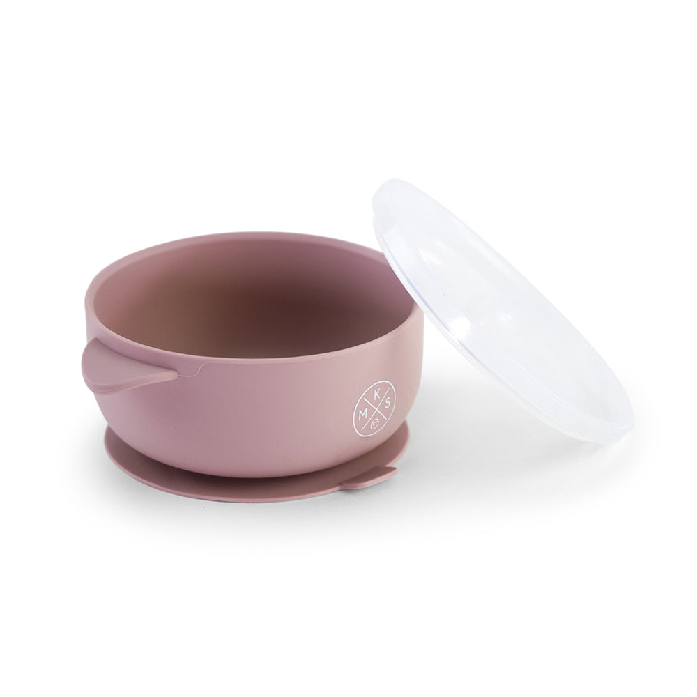 Silicone Bowl with lid - Lilac