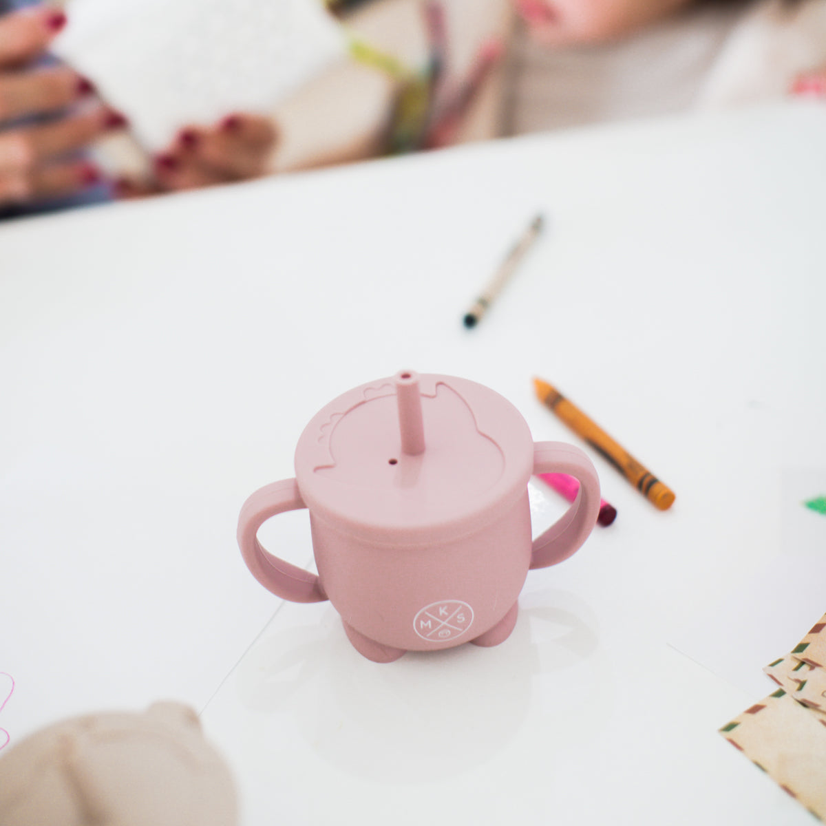 Penguin Silicone Straw Cup for babies kids and toddlers durable unbreakable dinnerware for girls and boys