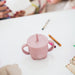 Penguin Silicone Straw Cup for babies kids and toddlers durable unbreakable dinnerware for girls and boys