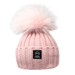 Angora Classic Line Single Snap On Pom Pom Hat Blush Pink-Winter Beanies-Mix & Match baby beanie winter hat snap on removable pompom single or double by MKS Miminoo Arizona USA