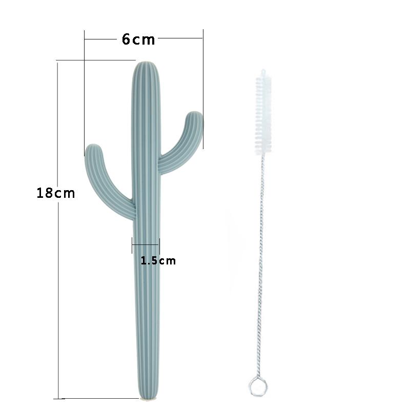 Cactus Silicone Teether / Straw TEETHER MKS MIMINOO 