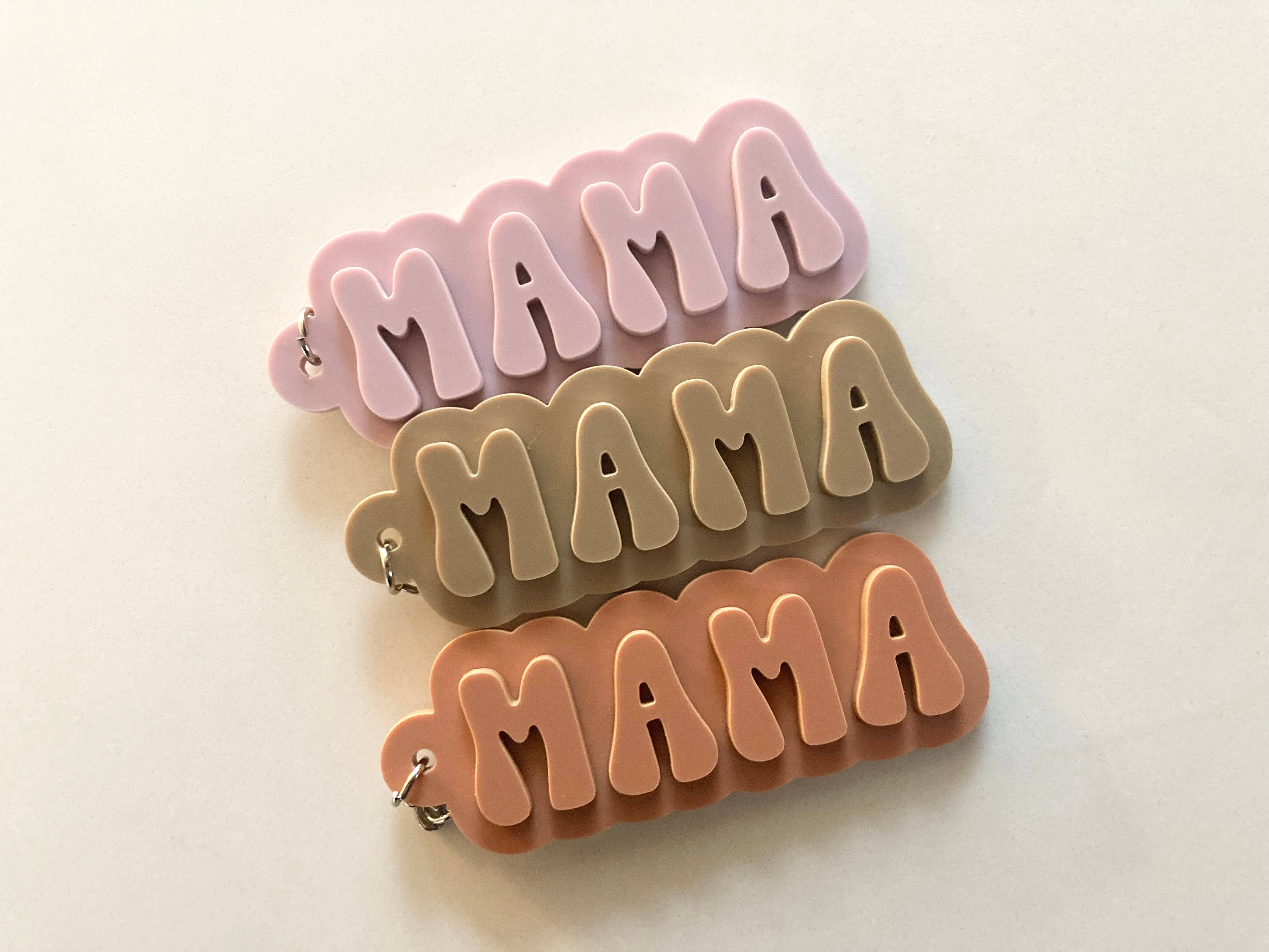 Monotone Mama Acrylic Keychain