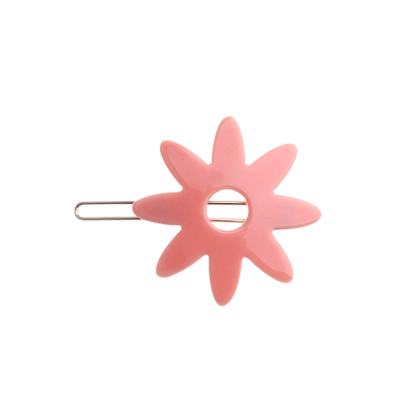 Raspberry - Lily Flower Acetate Barrette Hair Barrettes Miss Mimi One 