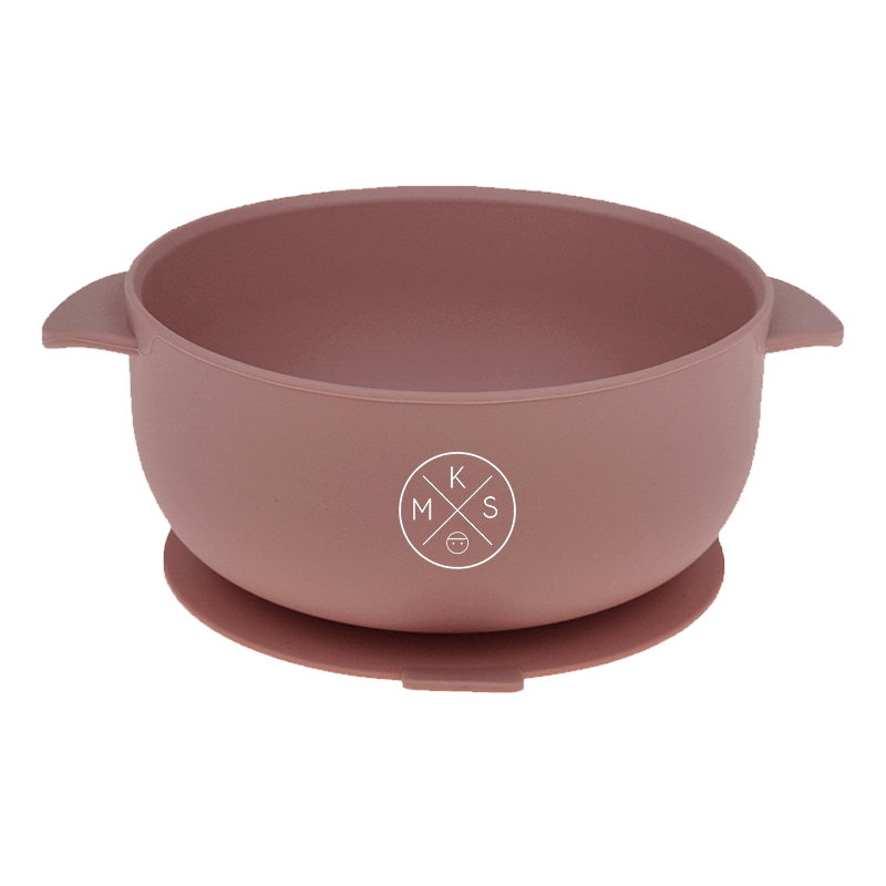Silicone Bowl with lid in Dusty Pink A BOWL by MKS Unbreakable, durable and low maintenance dinnerware by MKS Distribution LLC Gilbert Phoenix USA. Modern trendy minimalist design.
