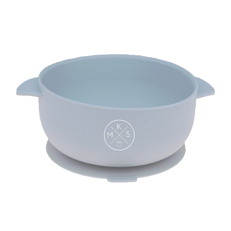Silicone Bowl with lid in Light grey A BOWL by MKS Unbreakable, durable and low maintenance dinnerware by MKS Distribution LLC Gilbert Phoenix USA. Modern trendy minimalist design.