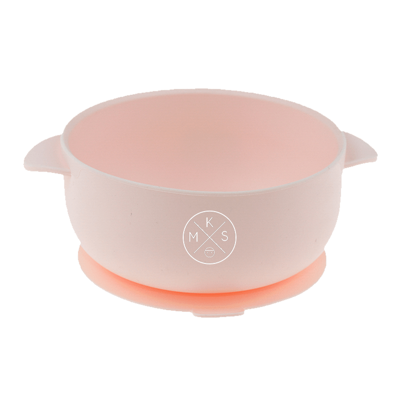 Silicone Bowl with lid in Soft Pink A BOWL by MKS Unbreakable, durable and low maintenance dinnerware by MKS Distribution LLC Gilbert Phoenix USA. Modern trendy minimalist design.
