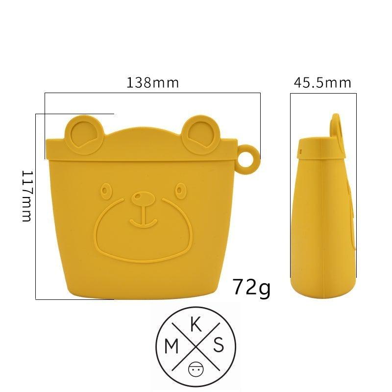 Silicone Kids Snack Pouch Dusty Pink SNACK POUCHES MKS MIMINOO 